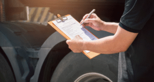 Mechanic performing pre purchase inspection BMW to check engine and parts
